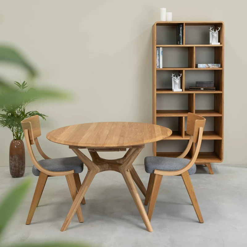 Bibliothèque en bois massif de chêne Genève 2 - NordicStory