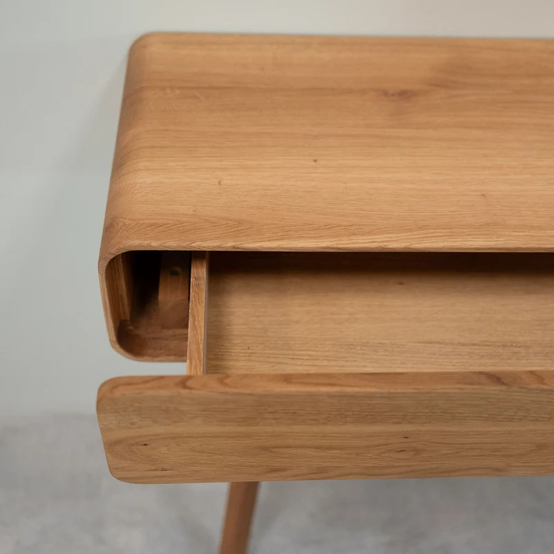 Console coiffeuse en bois massif de chêne Genève - NordicStory
