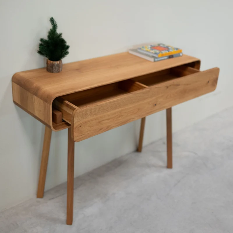Console coiffeuse en bois massif de chêne Genève - NordicStory