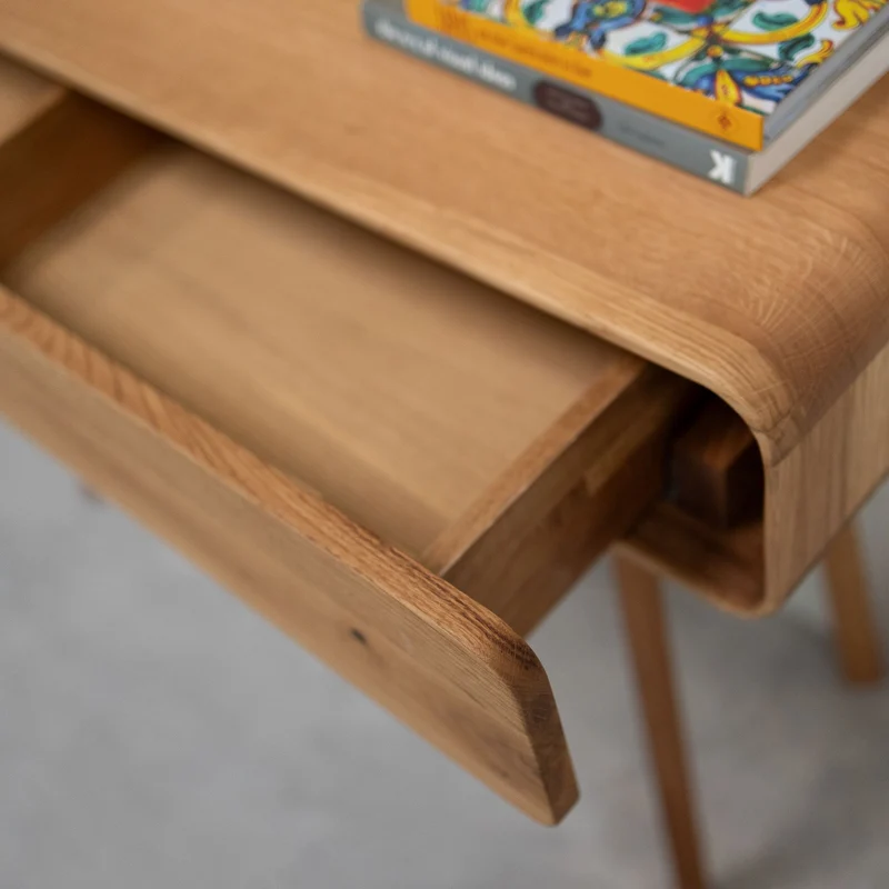 Console coiffeuse en bois massif de chêne Genève - NordicStory