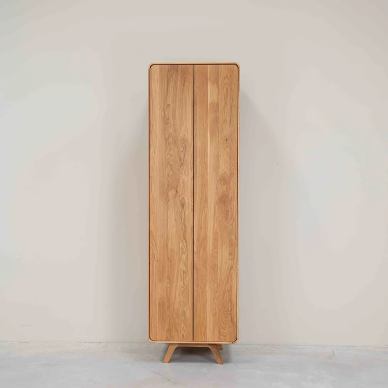 Armoire 2 portes en bois massif de chêne Genève - NordicStory