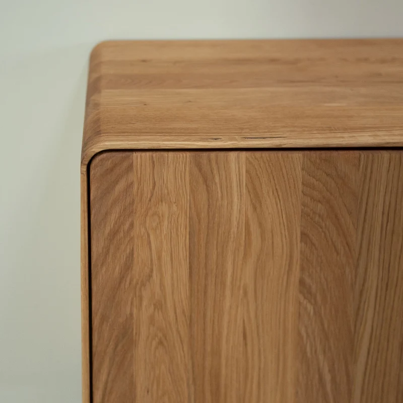 Buffet 3 portes en bois massif de chêne Genève 2 - NordicStory