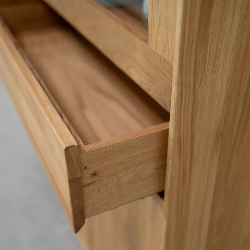 Vitrine en bois massif de chêne Bremen 3 - NordicStory