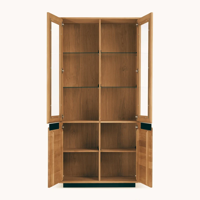 Vitrine en bois massif de chêne Bremen 2 - NordicStory
