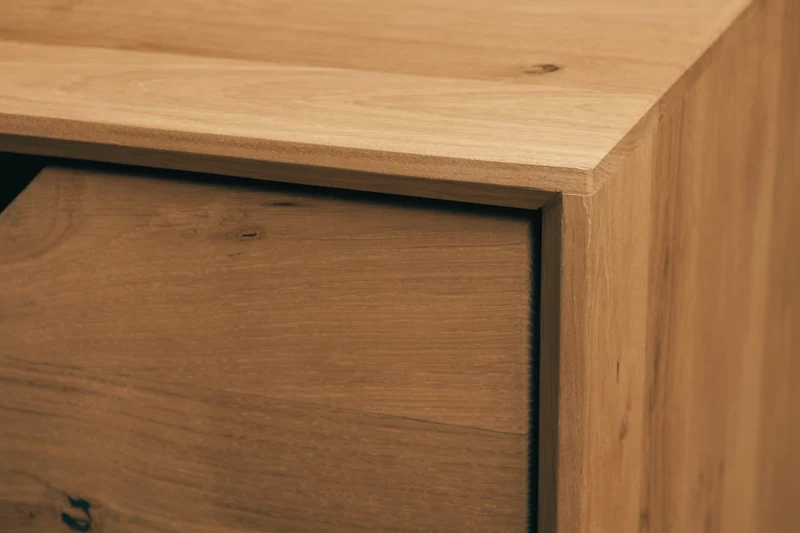 Vitrine en bois massif de chêne Bremen 1 - NordicStory