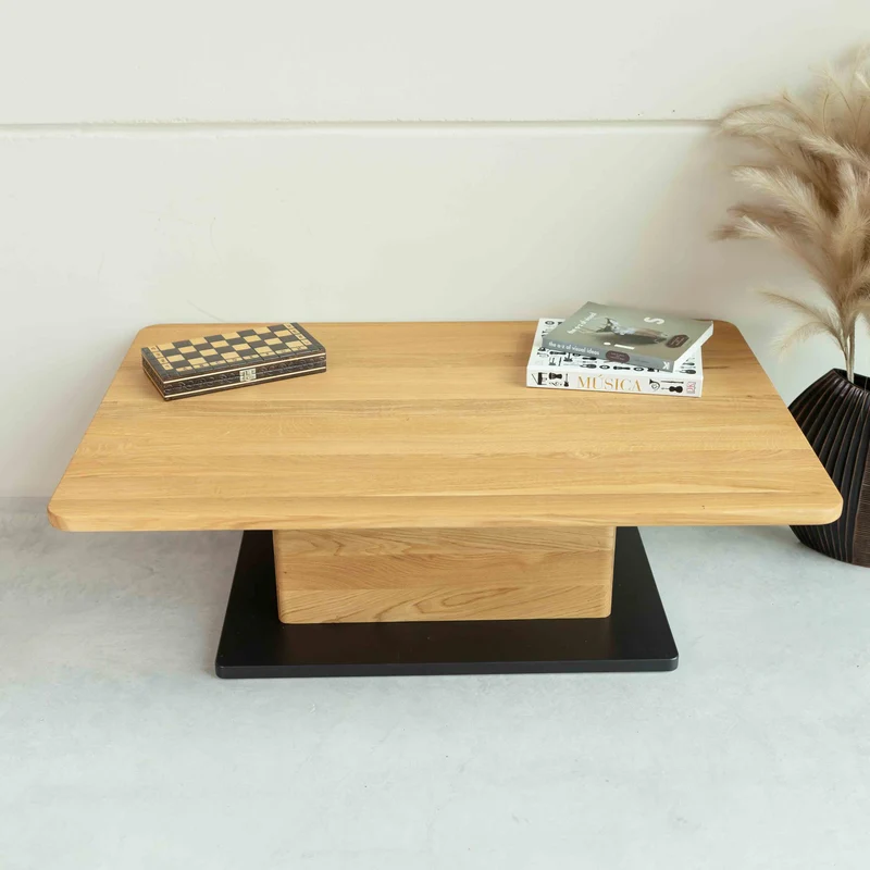 Table basse en bois massif de chêne Bremen - NordicStory