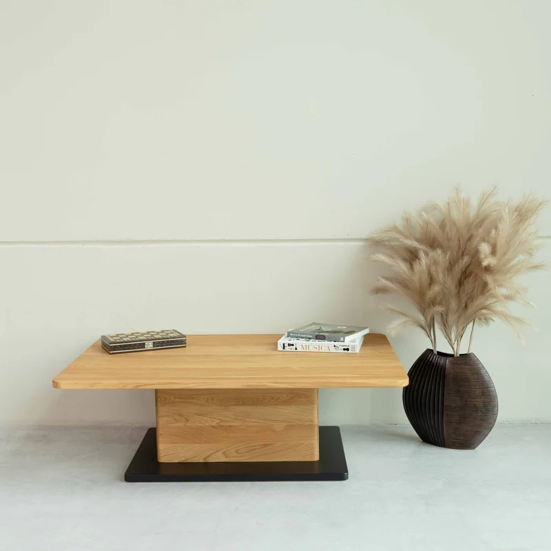 Table basse en bois massif de chêne Bremen - NordicStory