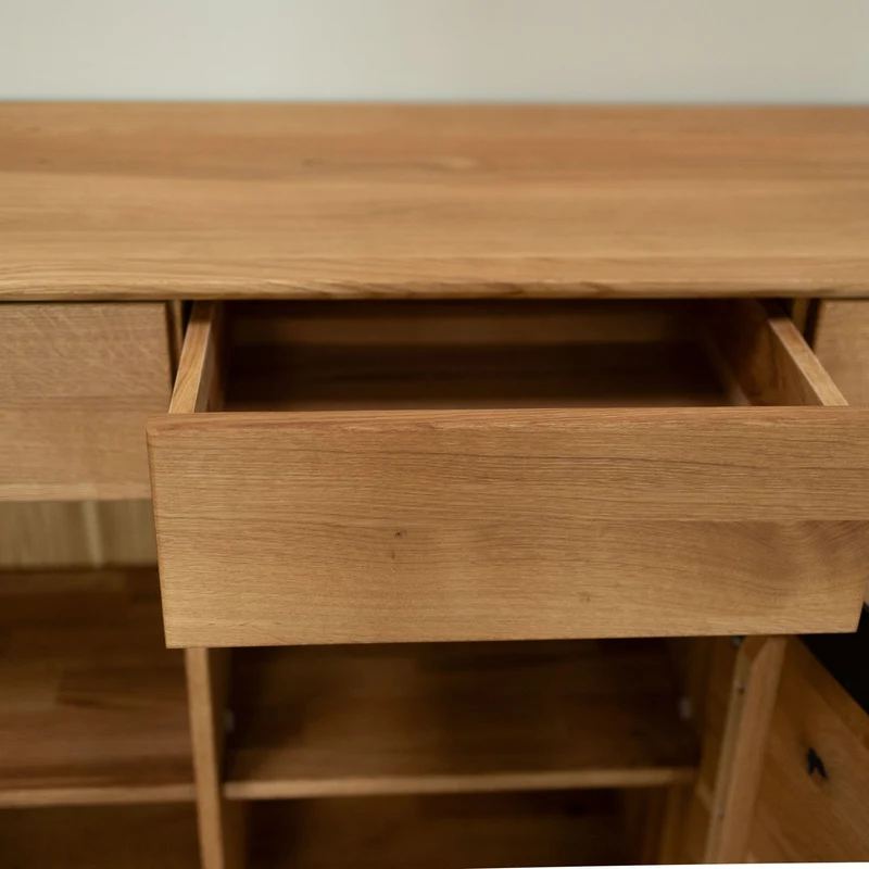 Buffet en bois massif de chêne Bremen - NordicStory