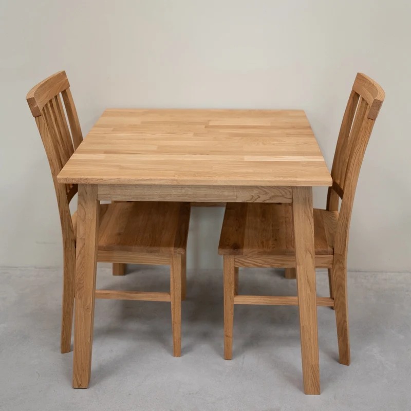 Table à manger extensible en bois massif de chêne Tomas - NordicStory