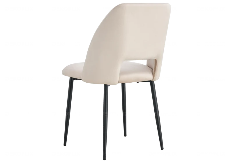 Table ronde et chaises chêne beiges - Joy