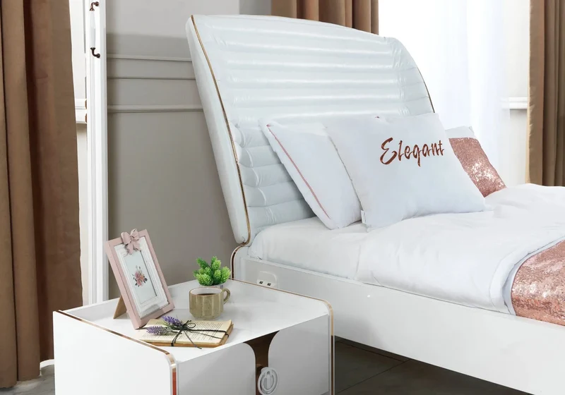 Ensemble chambre jeune peau matelassé ELEGANT