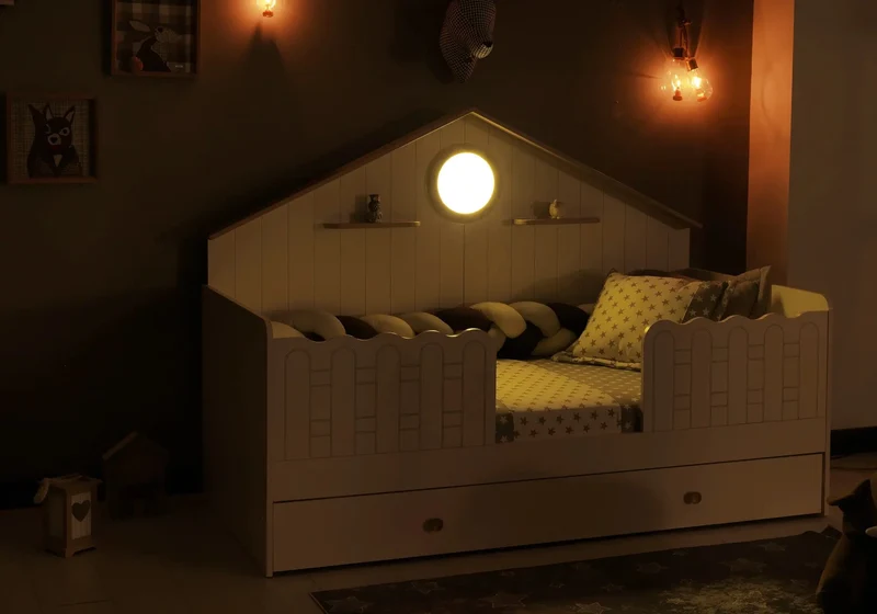 Ensemble chambre bébé Montessori vert ATLAS
