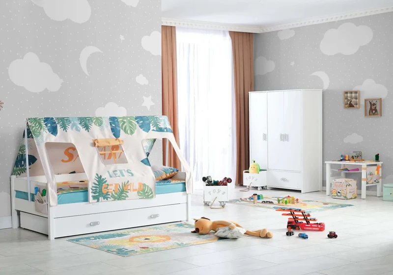 Ensemble de chambre enfant montessori MY WORLD SAFARI MAX