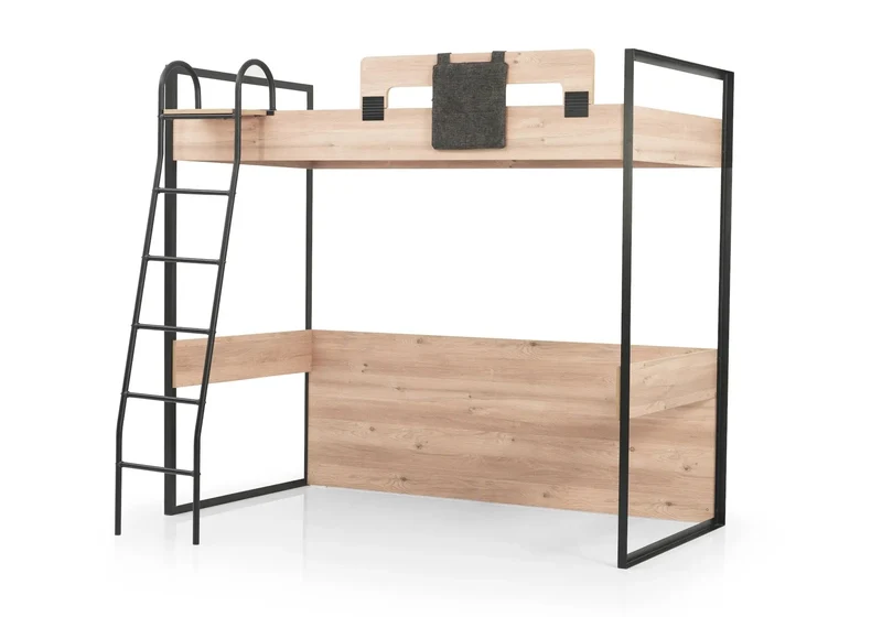 Chambre jeune modulaire et moderne chêne SMART