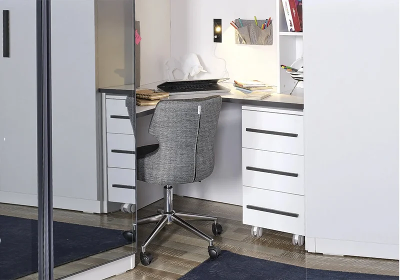 Ensemble de chambre jeune moderne anthracite INFINITY