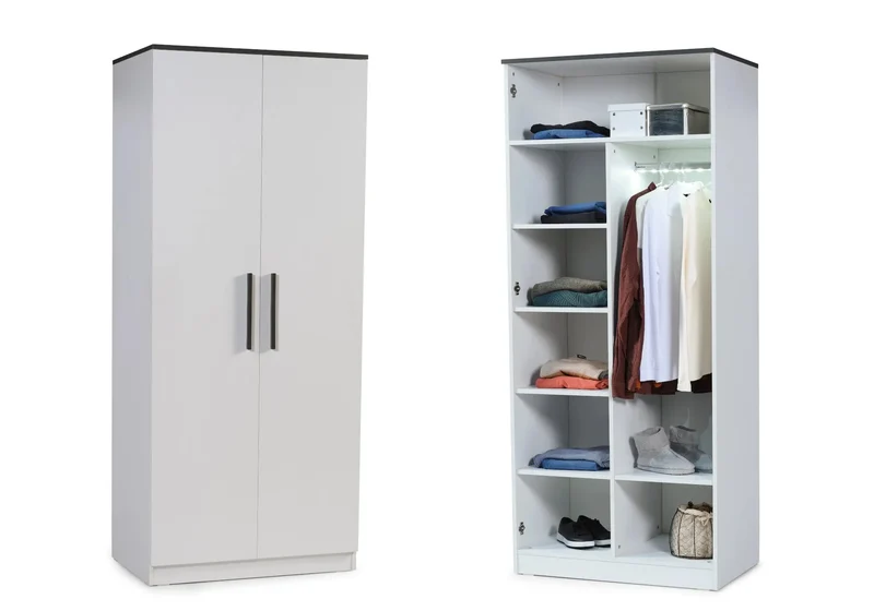 Ensemble de chambre jeune moderne blanc INFINITY