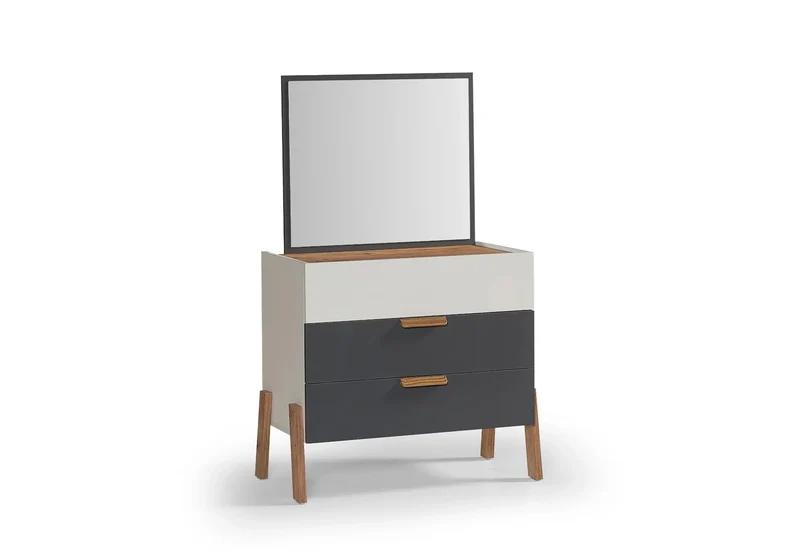 Ensemble de chambre jeune moderne anthracite MOTTO