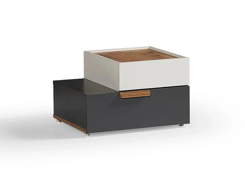 Ensemble de chambre jeune moderne anthracite MOTTO