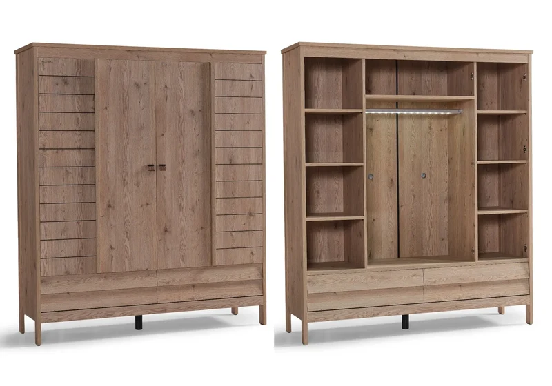 Ensemble de chambre jeune moderne taupe PETRA