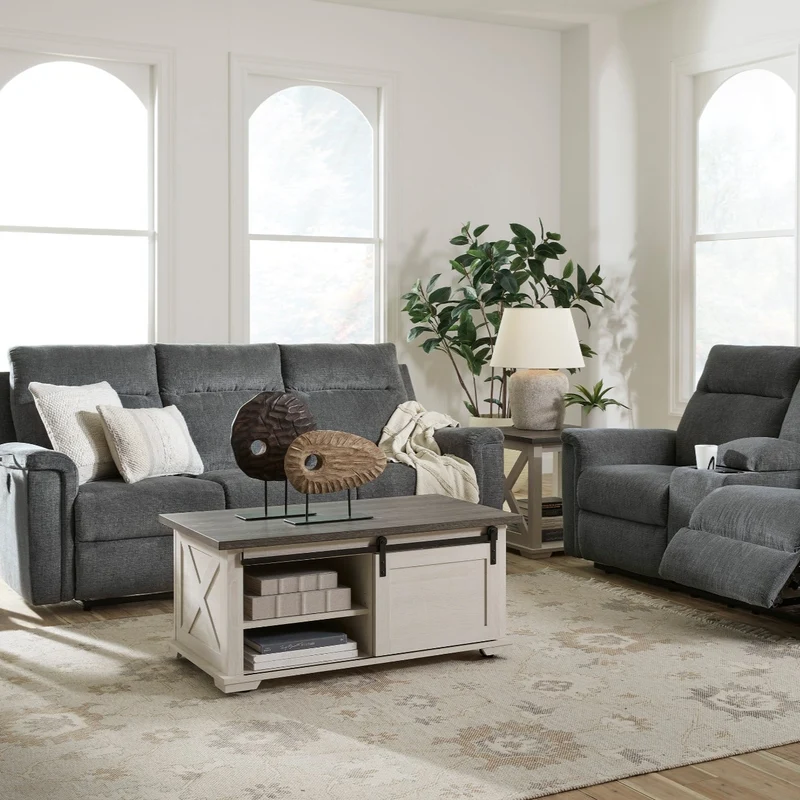 Sofa inclinable motorisé en tissu - Barnsana