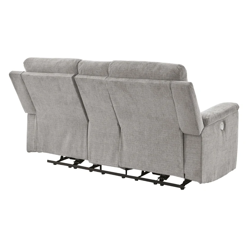 Causeuse inclinable motorisée en tissu avec console - Barnsana