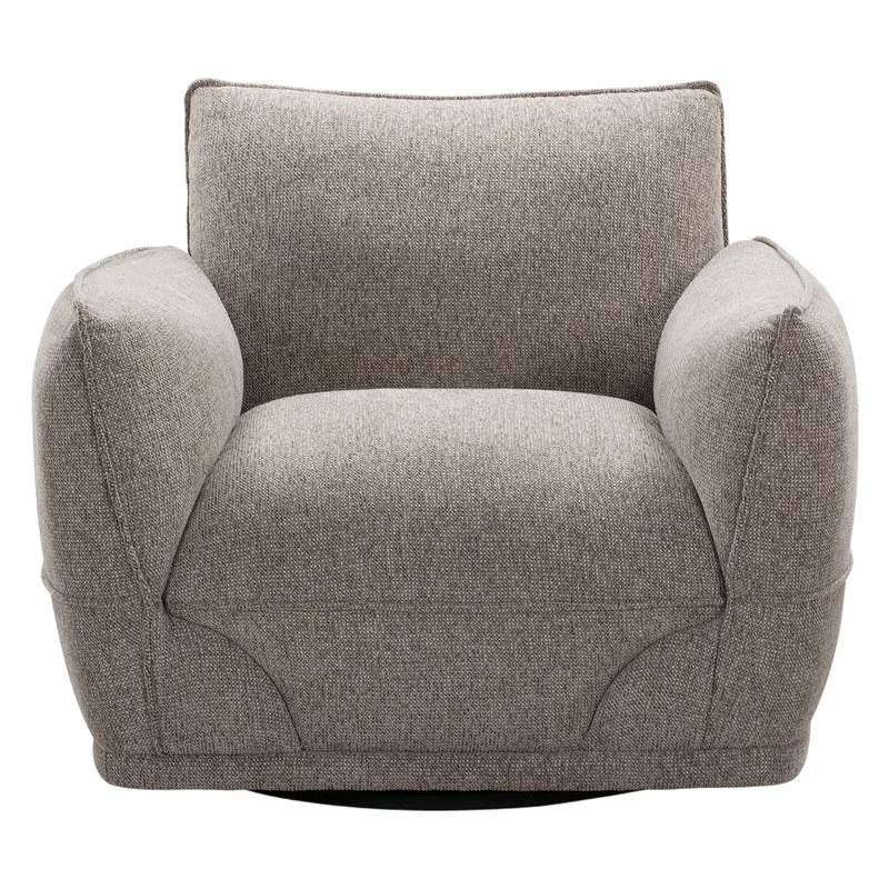Fauteuil en tissu taupe - Scala