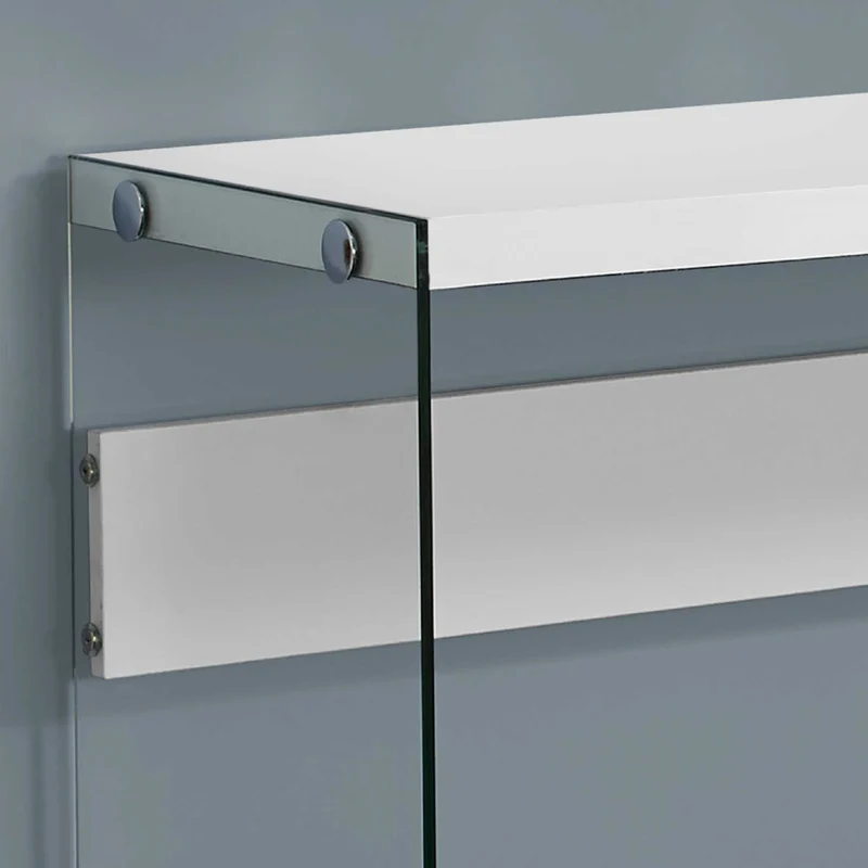Table console en MDF/stratifié et verre trempé - I 3055-3232-3288