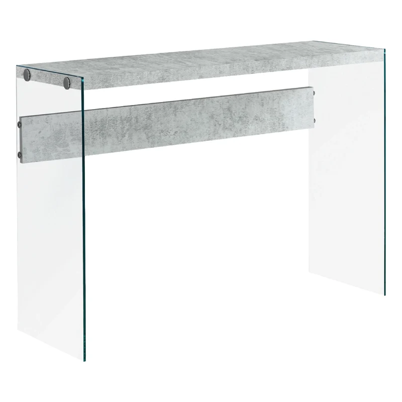 Table console en MDF/stratifié et verre trempé - I 3055-3232-3288