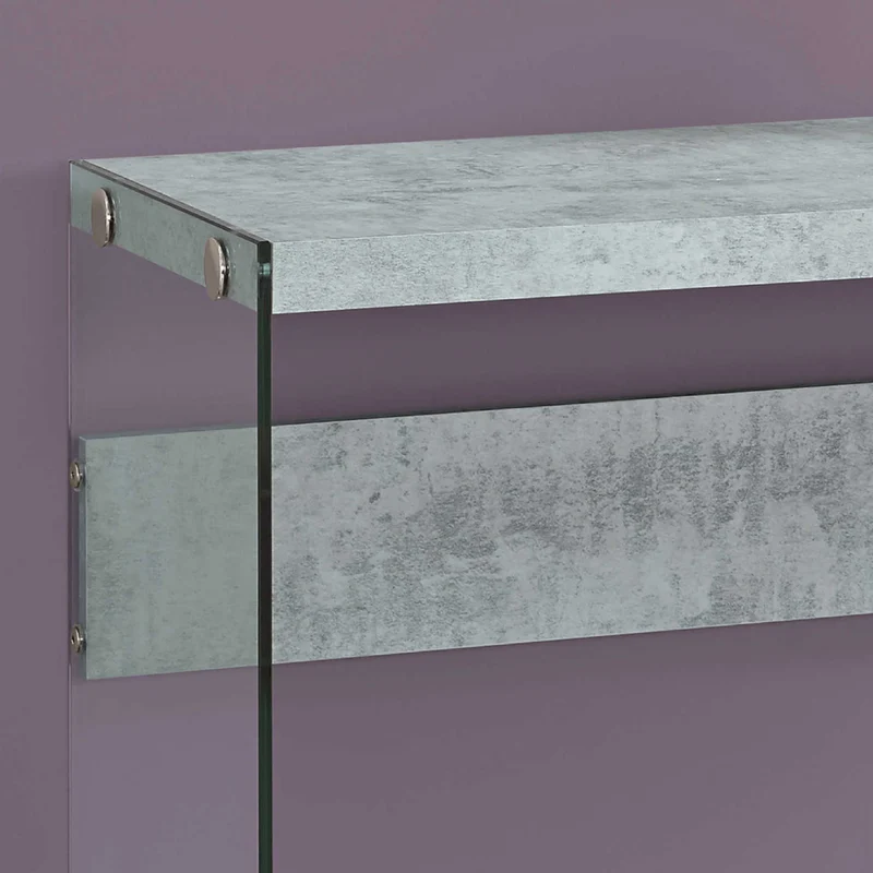 Table console en MDF/stratifié et verre trempé - I 3055-3232-3288