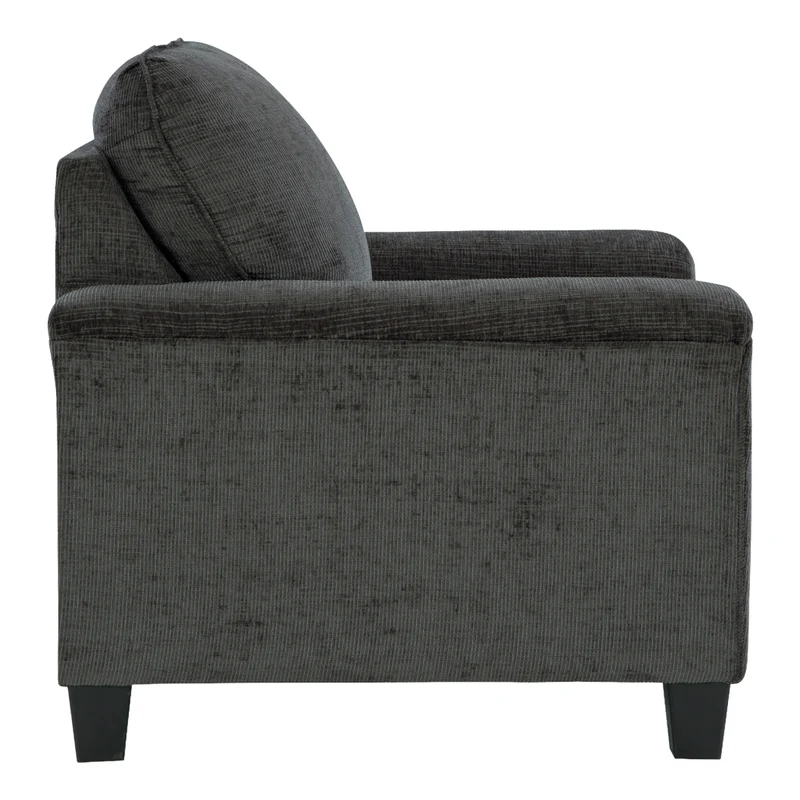 Fauteuil en tissu noir - Erinslane