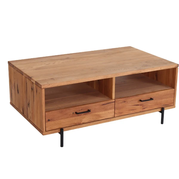 Table basse en bois massif Normandie - NordicStory