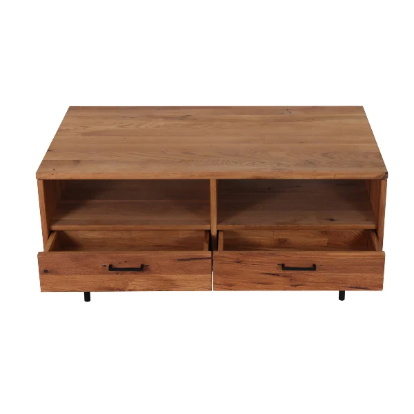 Table basse en bois massif Normandie - NordicStory