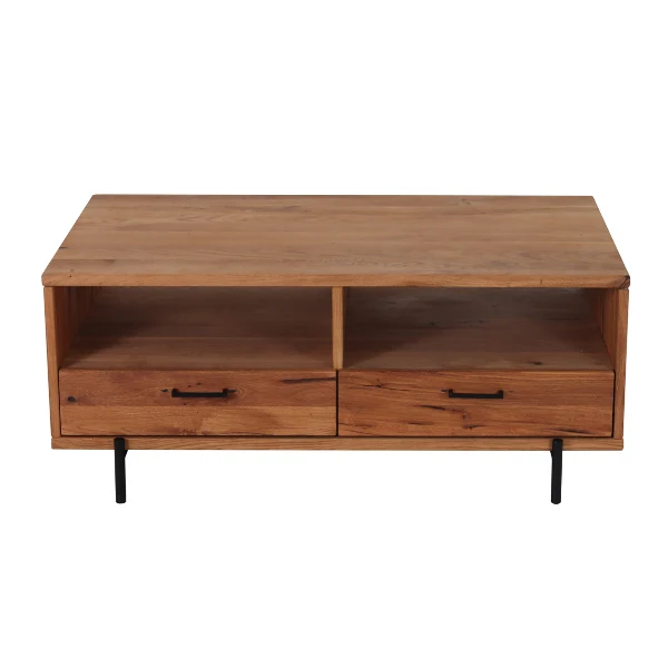 Table basse en bois massif Normandie - NordicStory