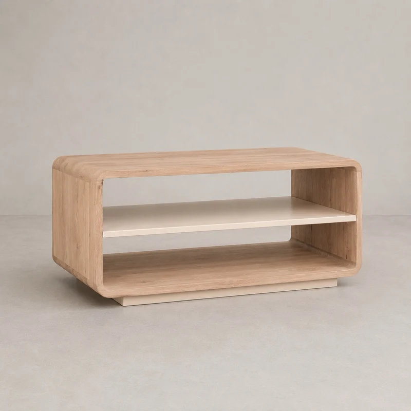 Table basse en bois massif de chêne Oslo - NordicStory
