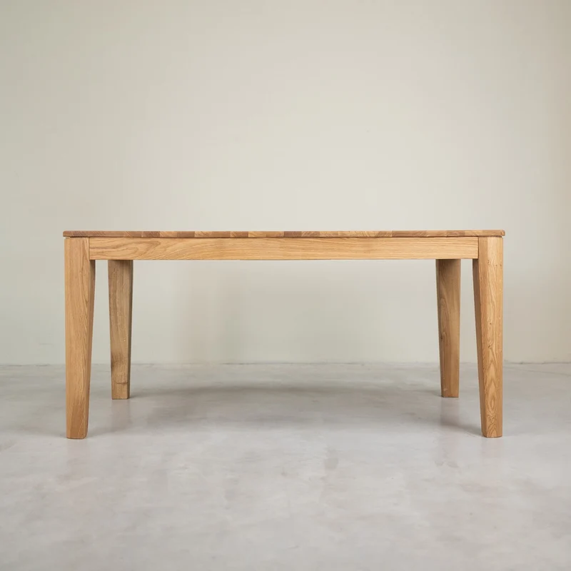 Table à manger rectangulaire extensible en bois massif de chêne Kodama - NordicStory