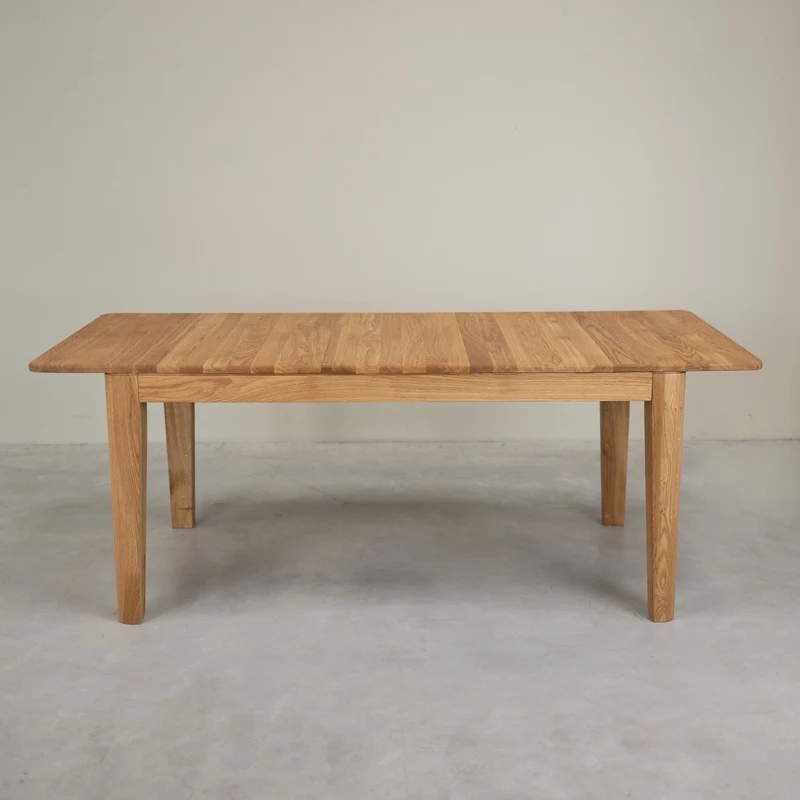 Table à manger rectangulaire extensible en bois massif de chêne Kodama - NordicStory
