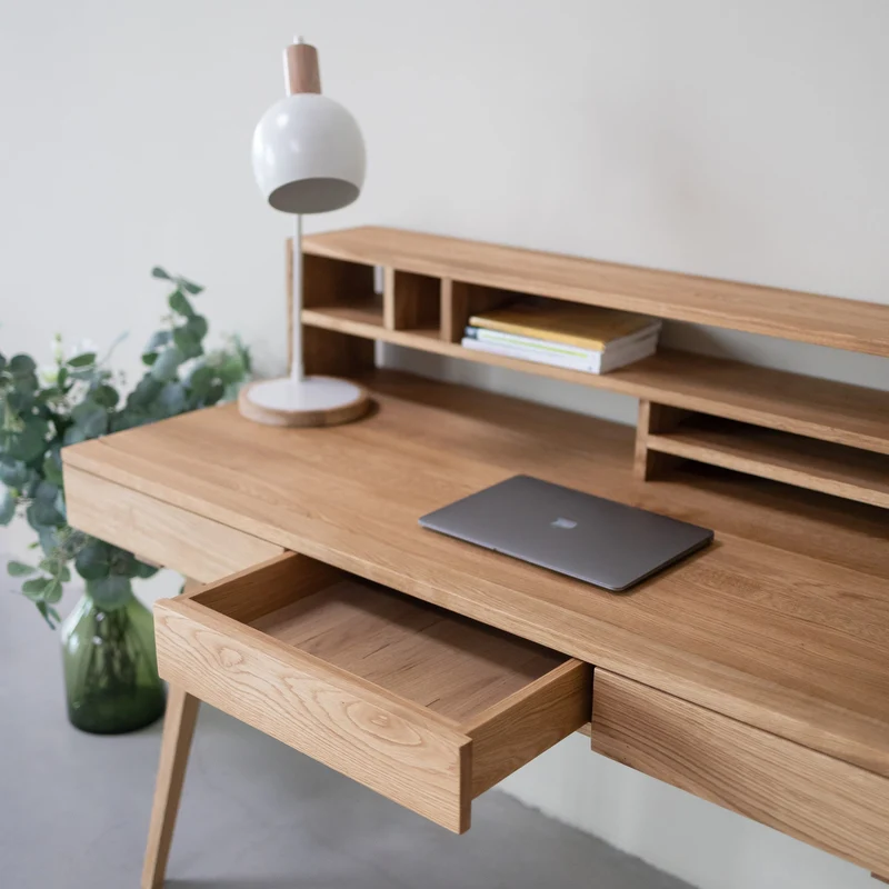 Bureau en bois massif de chêne Malmo 2 - NordicStory