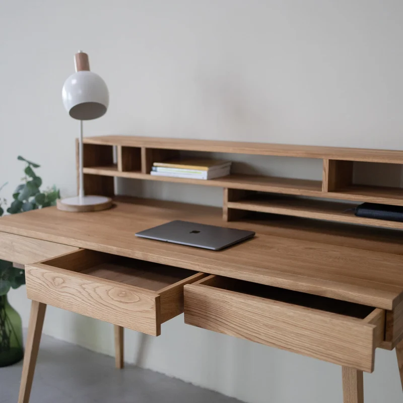 Bureau en bois massif de chêne Malmo 2 - NordicStory