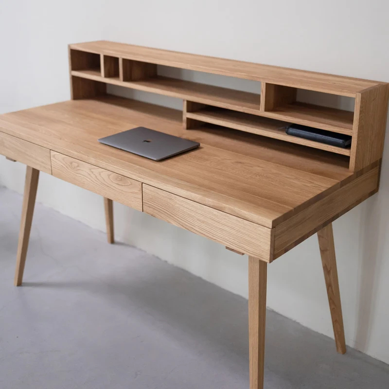 Bureau en bois massif de chêne Malmo 2 - NordicStory