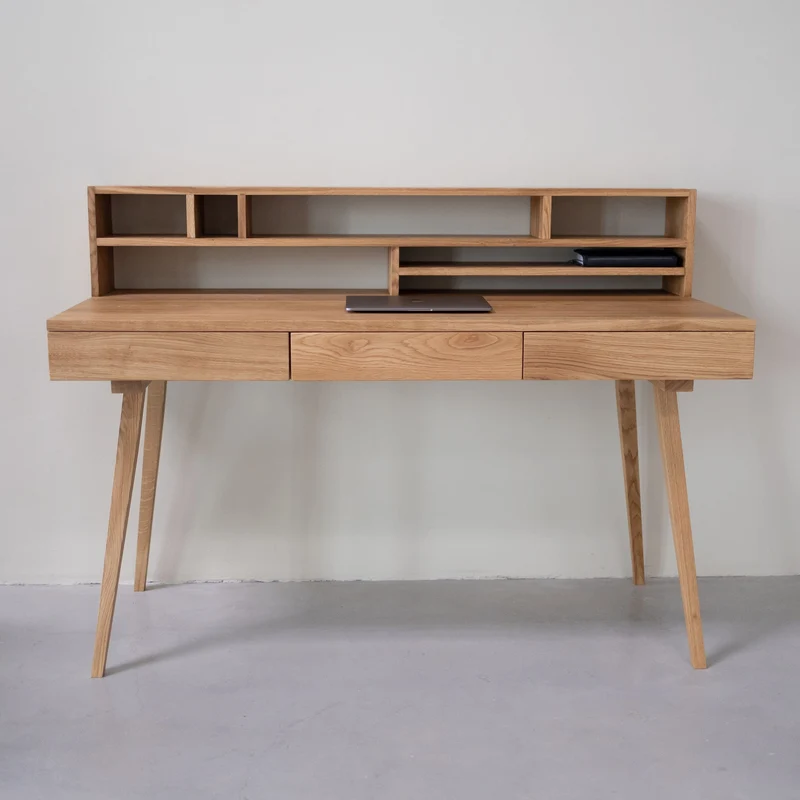 Bureau en bois massif de chêne Malmo 2 - NordicStory