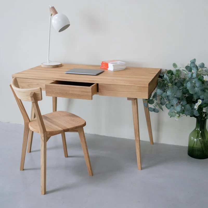 Bureau en bois massif de chêne Malmo 1 - NordicStory
