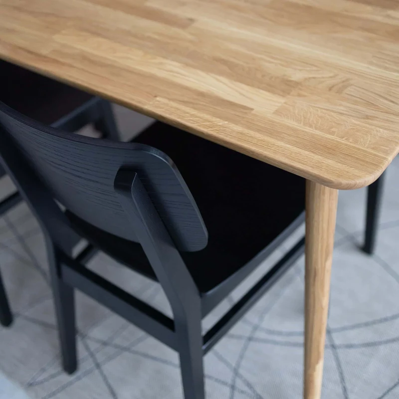 Table à manger extensible en bois massif de chêne Malmo 2 - NordicStory