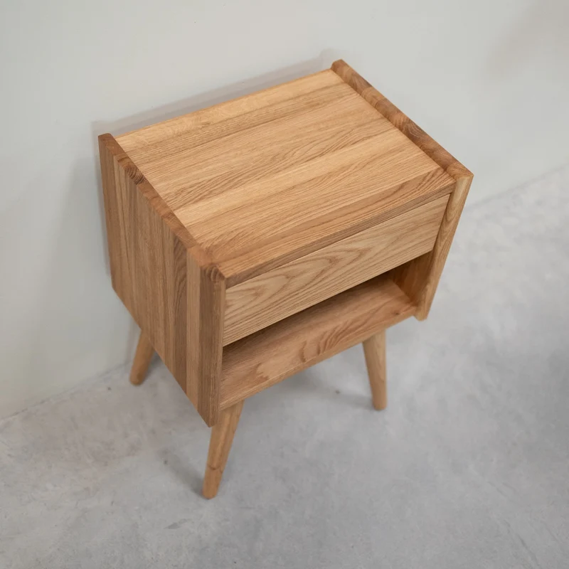 Table de chevet en bois massif de chêne Malmo - NordicStory