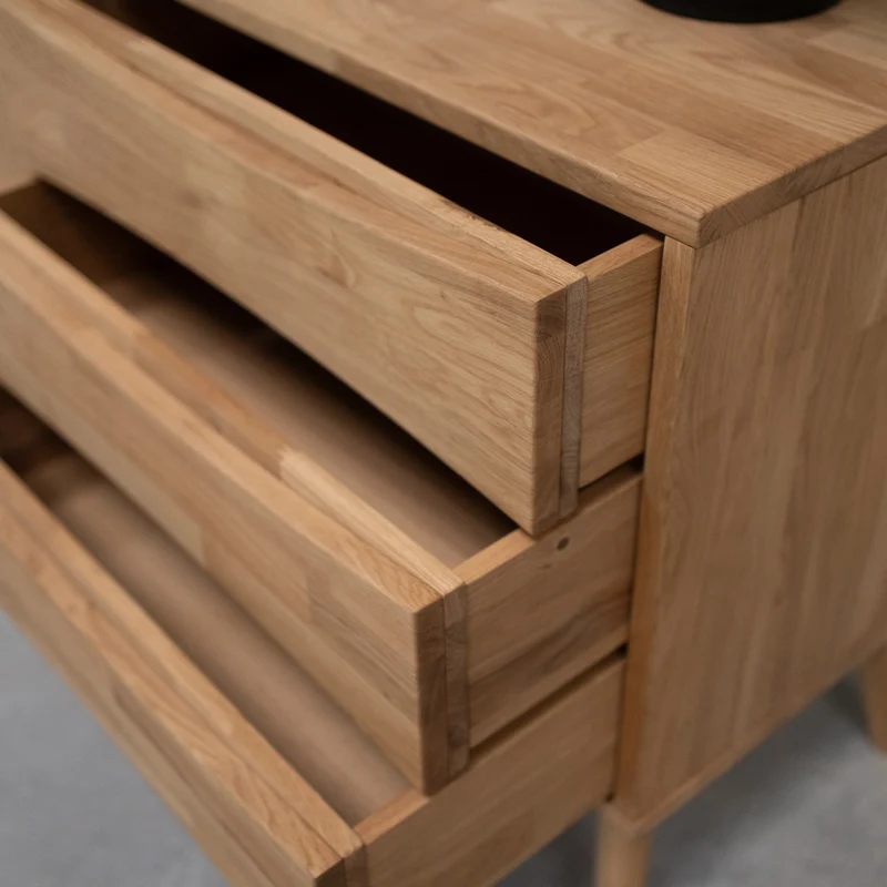 Buffet commode en bois massif de chêne Malmo 1 – NordicStory