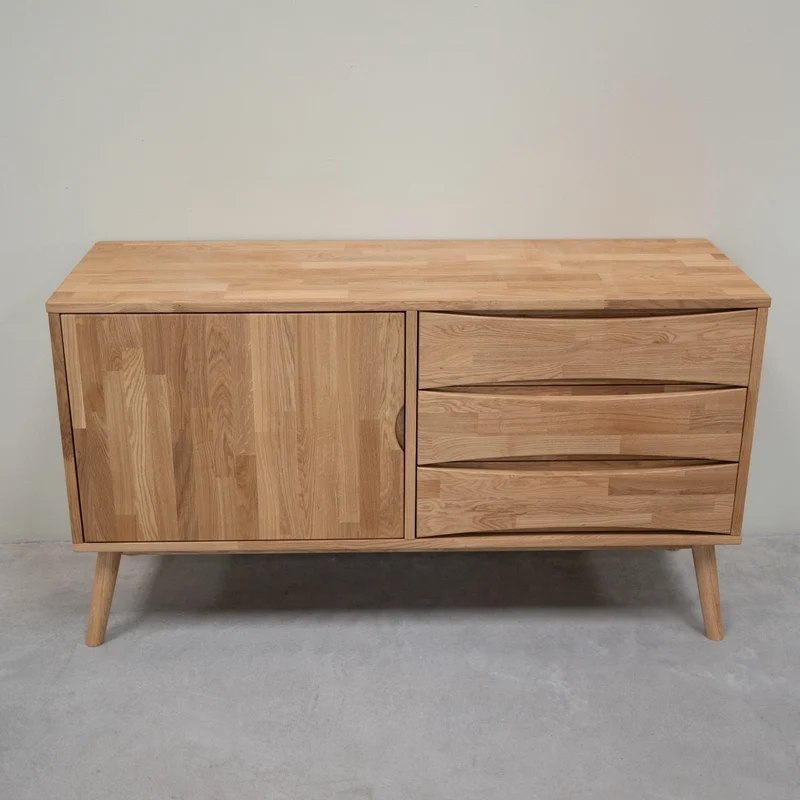 Buffet commode en bois massif de chêne Malmo 1 – NordicStory