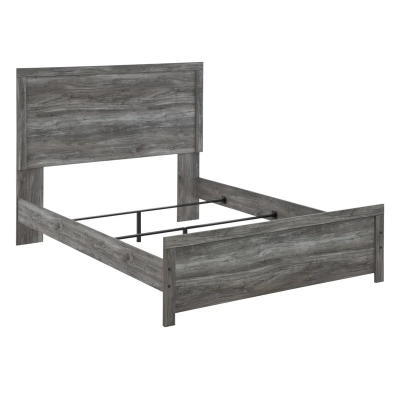 Lit complet en bois/MDF gris foncé Grand / Très grand - Bronyan