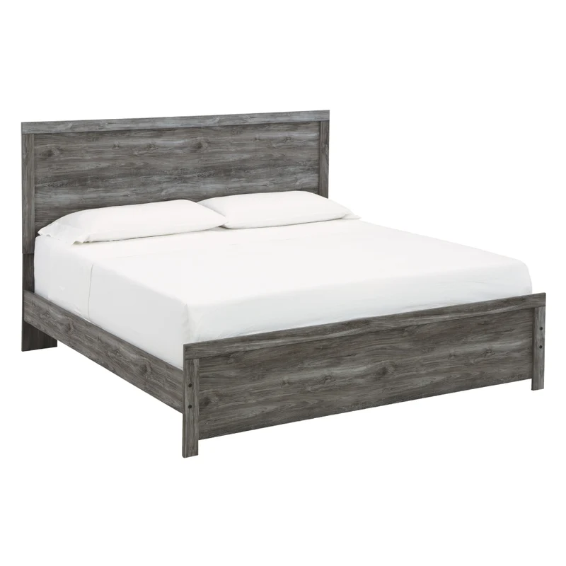 Lit complet en bois/MDF gris foncé Grand / Très grand - Bronyan