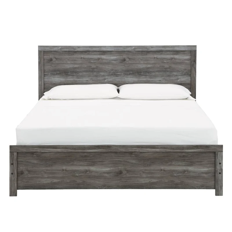 Lit complet en bois/MDF gris foncé Grand / Très grand - Bronyan