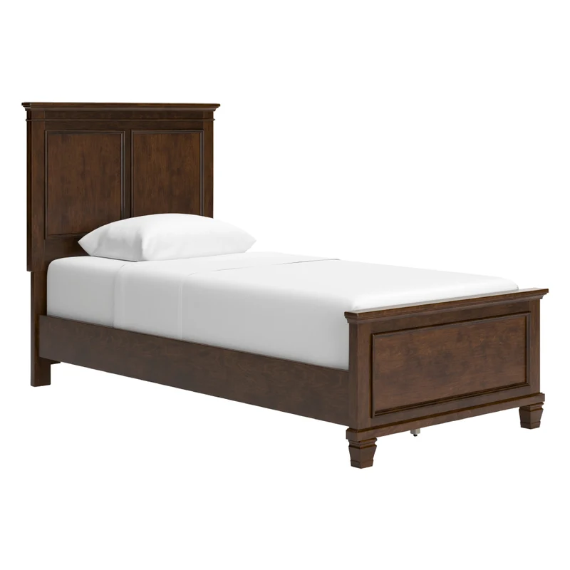 Lit complet en bois/placage brun foncé Simple / Double / Grand / Très grand - Danabrin