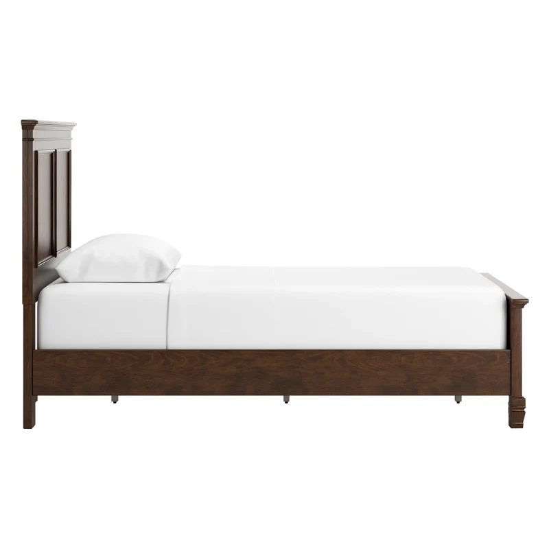 Lit complet en bois/placage brun foncé Simple / Double / Grand / Très grand - Danabrin